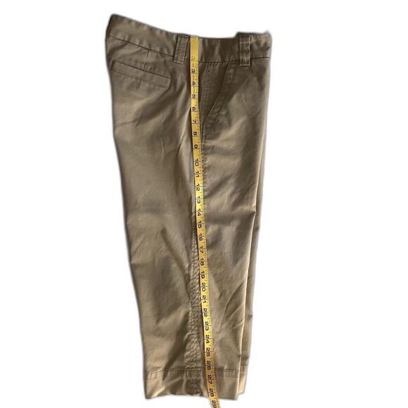 J Crew Stretch Women’s Favorite Fit Khaki Tan Brown Crop Capri Pant Size 6 - Picture 9 of 11
